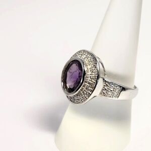 Purple Amethyst 2.1 Carats Ring Size 7-3/4
